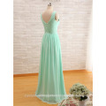 Cheap A Line Mint Green Long Chiffon Pleated Bridesmaid Dress 2016 Under 50 CWF2386